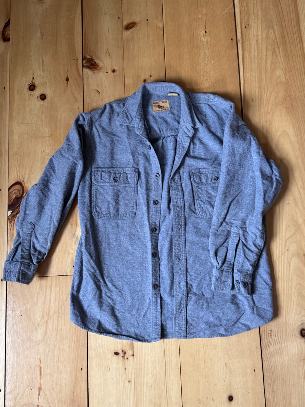 Men's Casual Button-Down Shirt - Gray